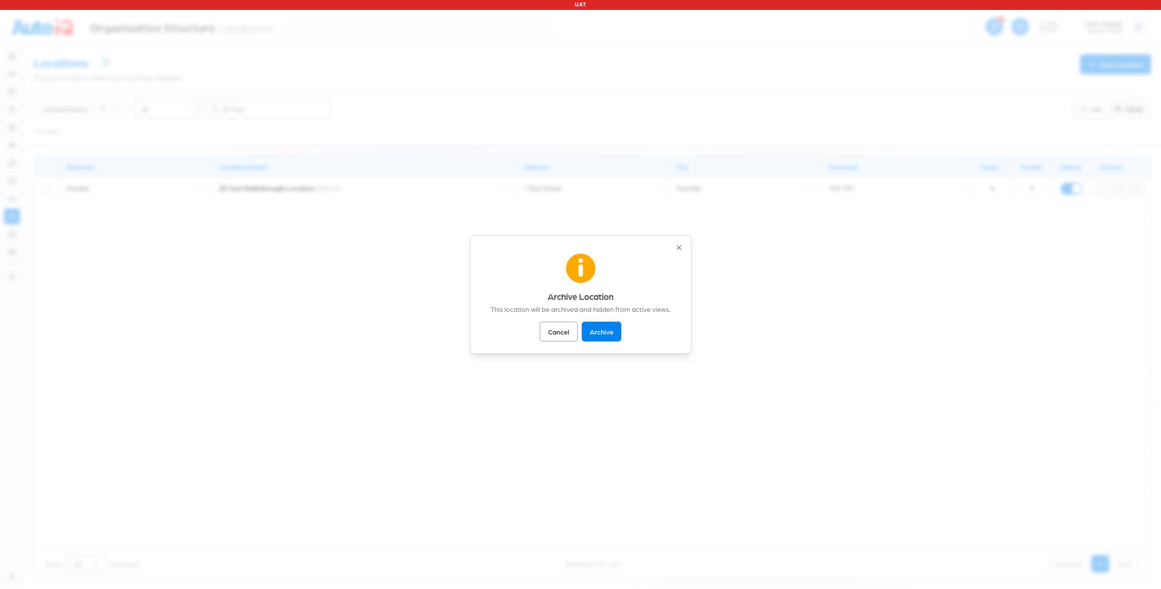 Archive asks for confirmation