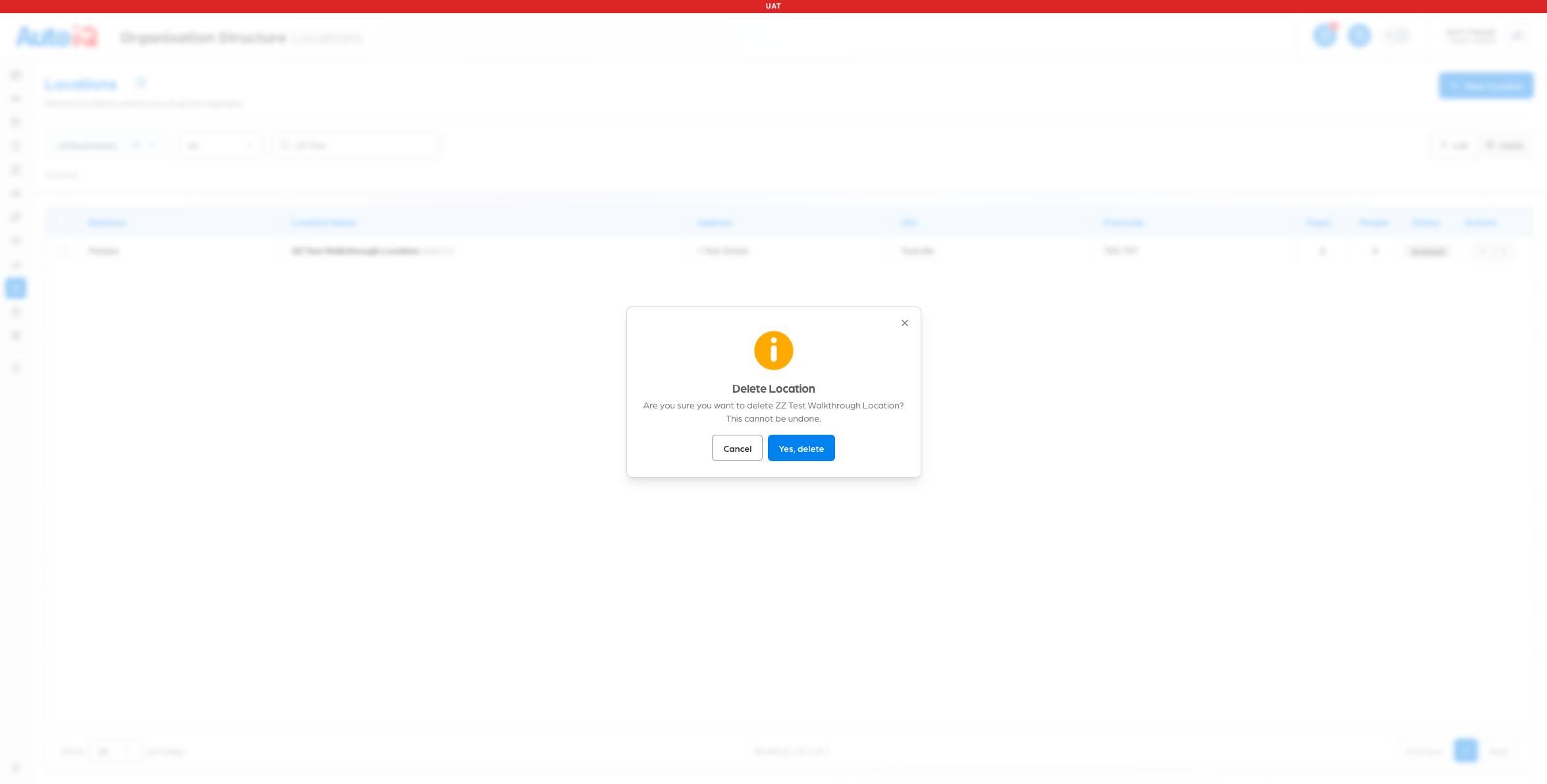 Delete asks for confirmation by name